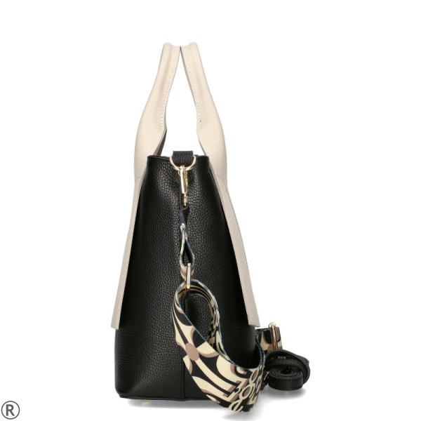 Черна чанта от естествена кожа- EGO Black 10500