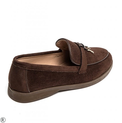 Кафяви дамски лоуфъри- Danaq Brown 11208