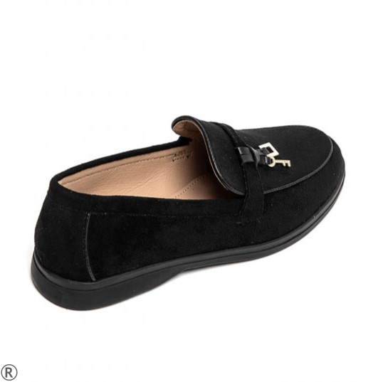 Черни равни лоуфъри- Danaq Black 11209