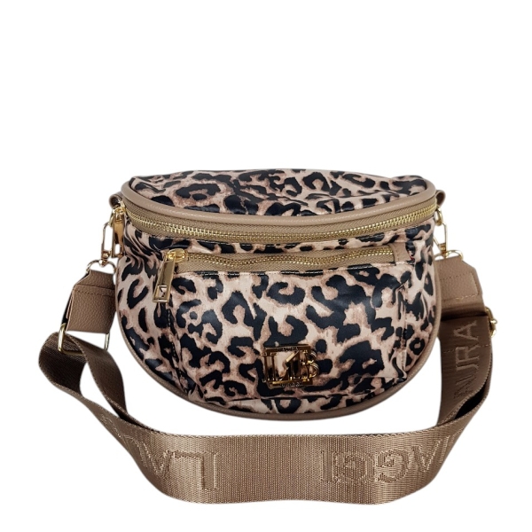 Леопардова чанта за през рамо- Laura Biaggi 11285