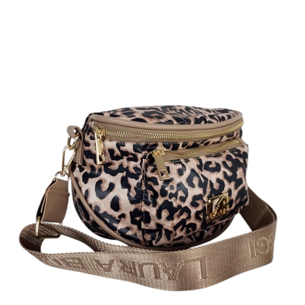 Леопардова чанта за през рамо- Laura Biaggi 11285