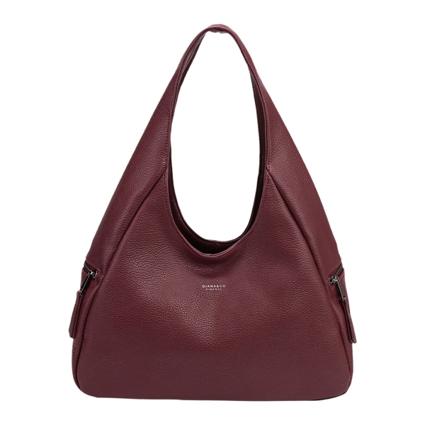 Равни боти бордо с връзки и цип -  Lura 11233