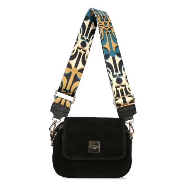 Черни боти от естествен велур на равна платформа- Eliza Bulgaria 11416