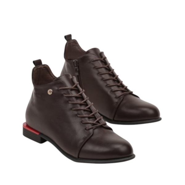 Равни боти цвят кафе- Amanda 11462