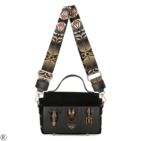 Черни каубойски ботуши от велур- Amanda Black 11181