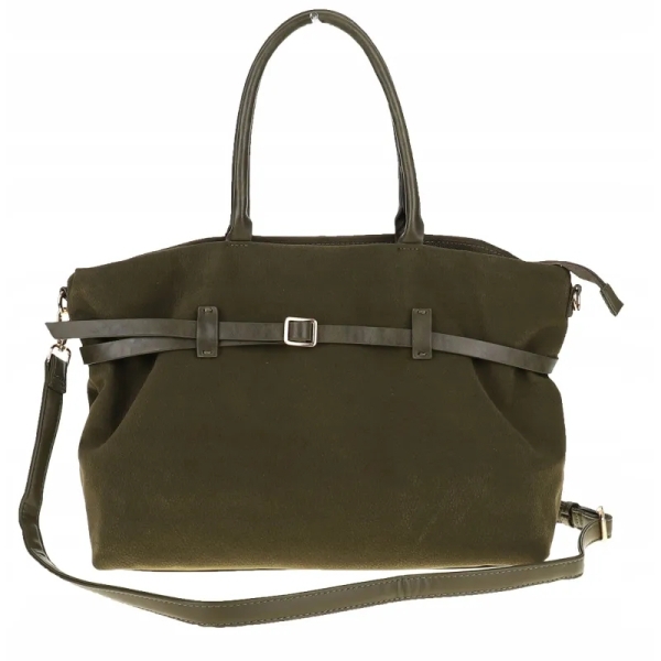 Дамски боти от естествена кожа с плетиво цвят каки- Eliza Bulgaria Khaki 11396