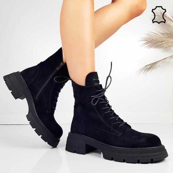 Топли велурени боти на масивно ходило- Eliza Bulgaria 11476