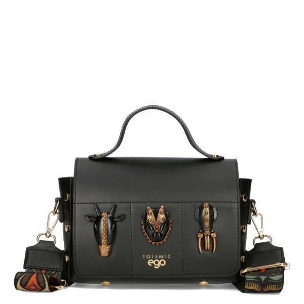 Черни боти от естествена кожа на масивно ходило- Eliza Bulgaria 11478