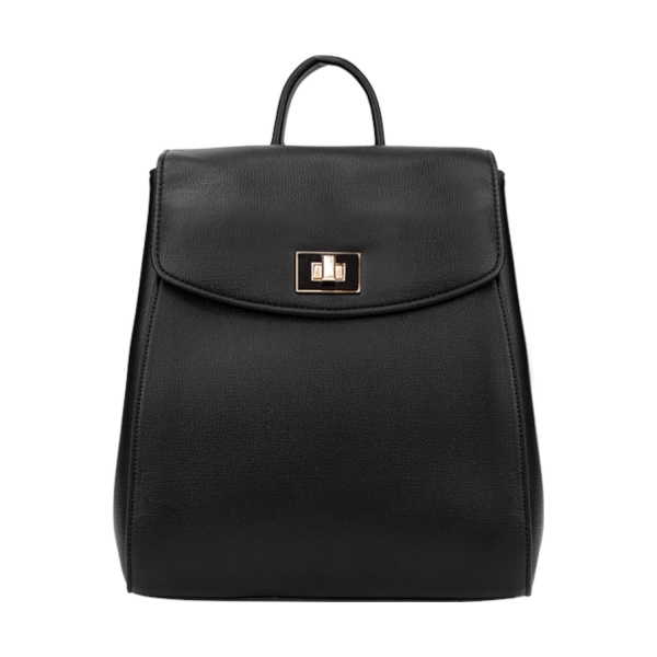 Черни дамски сникърси на платформа- Valera Black 11190