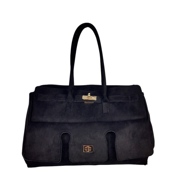 Черни велурени боти на платформа- Eliza Bulgaria 11421