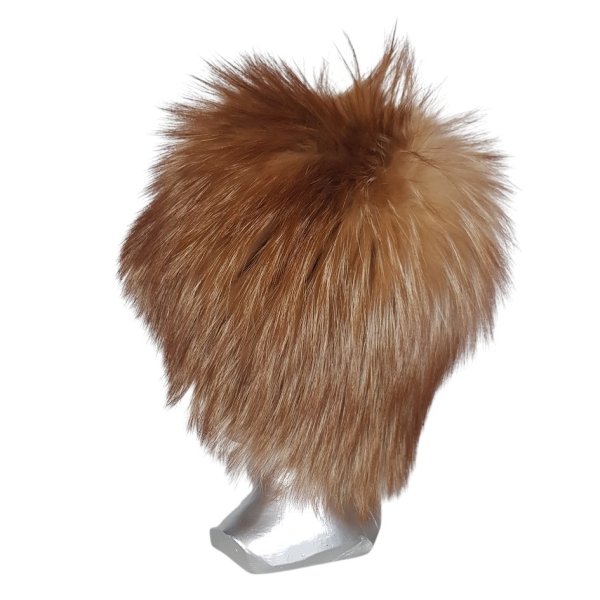 Луксозна шапка от естествен косъм на лисица- Maraq 11560