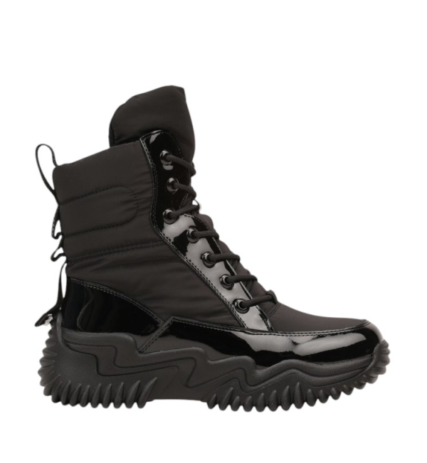 Черни дамски боти с топла вата- Valera Black 11563