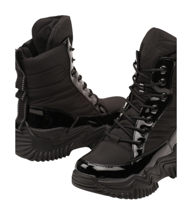 Черни дамски боти с топла вата- Valera Black 11563