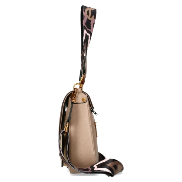 Бежова чанта с два сменяеми капака и дълга дръжка- EGO Beige 11581