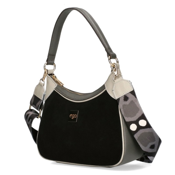 Кафява чанта от естествен велур- EGO Grey 11592