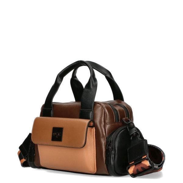 Кафява чанта с две отделения и пеперуда- EGO Butterfly Brown 11600