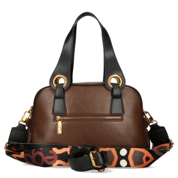 Кафява чанта тип куфарче с две отделения- EGO Brown 11607