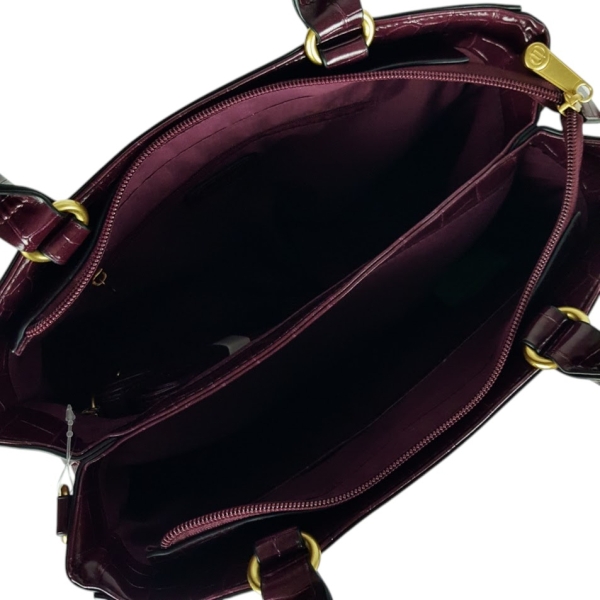 Твърда чанта във винен цвят- Duki&Daso 11626