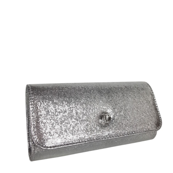 Елегантна сребриста чанта- Duki&Daso 11636