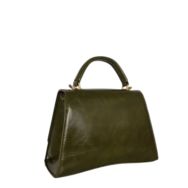 Елегантна зелена чанта с дълга дръжка- Duki&Daso 11644