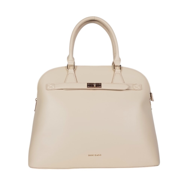 Дамски елегантни обувки в бежово и черно- Vilma Beige 7474