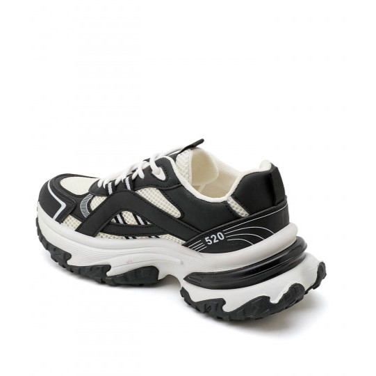 Дамски маратонки в черен и бял цвят- Zelda Black 11654