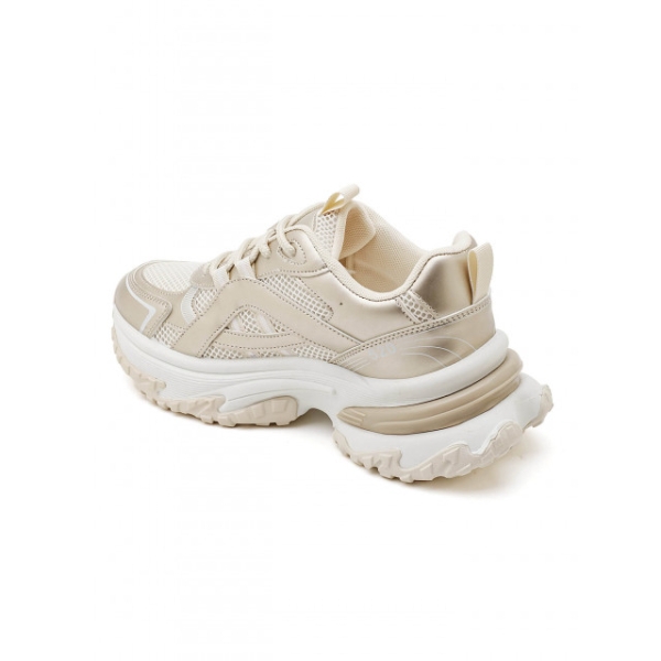 Дамски сребристи маратонки на платформа- Zelda Silver 11656