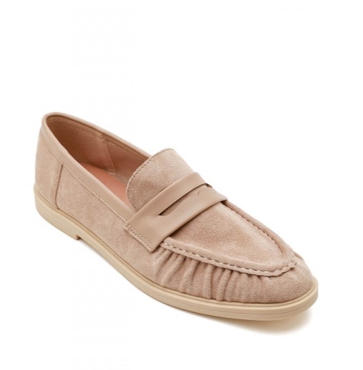 Бежови дамски мокасини- Klara Beige 11658