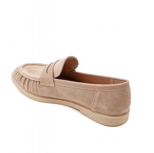Бежови дамски мокасини- Klara Beige 11658