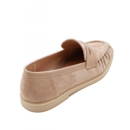 Бежови дамски мокасини- Klara Beige 11658