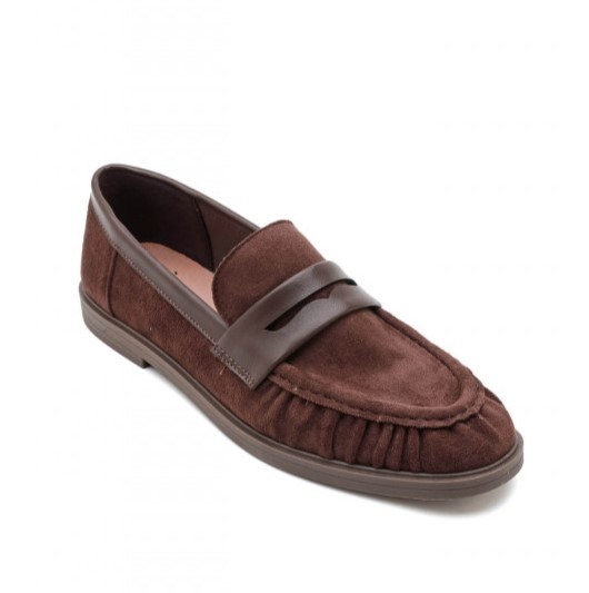 Кафяви дамски мокасини- Klara Brown 11659