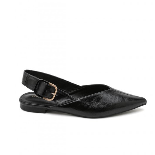 Остри обувки Slingback с отворена пета- Gracey Black 11664