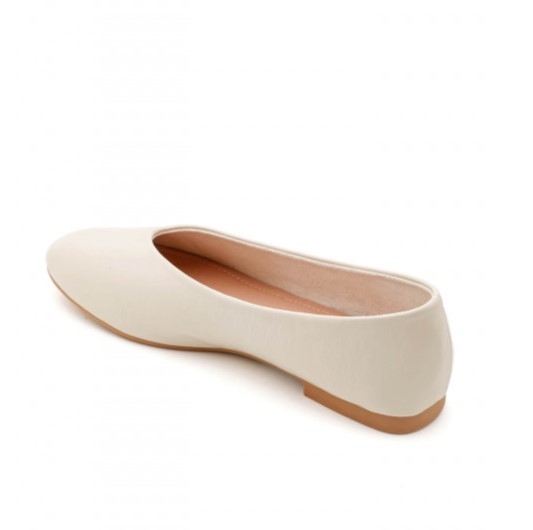 Равни бежови балерини- Vera Beige 11668