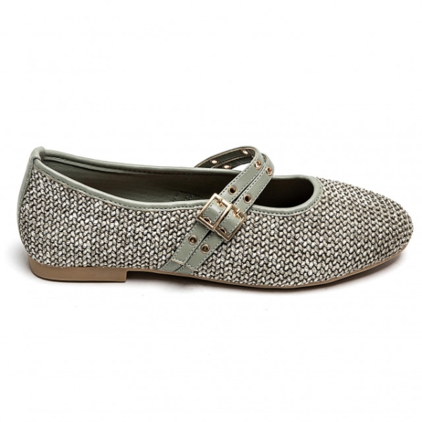 Зелени балерини с катарама- Misi Green 11672