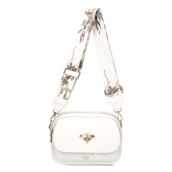 Бели обувки от естествена кожа с ортопедична стелка- Helga White 11716