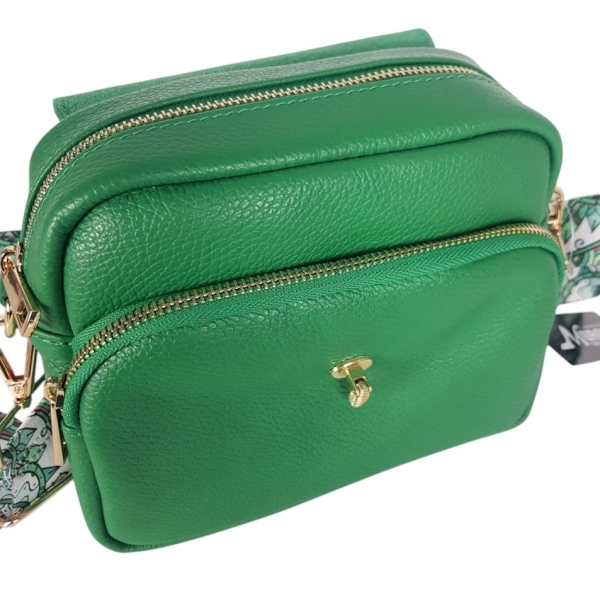 Зелена чанта с две отделения- Selin Green 11744