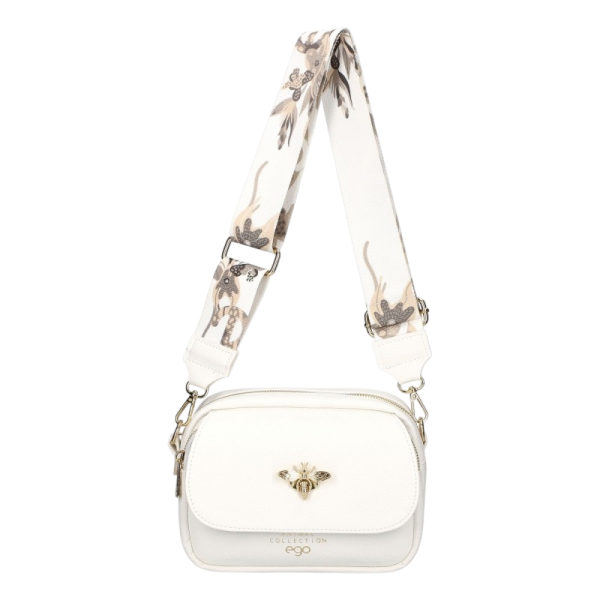 Бели маратонки от естествена кожа с ортопедична стелка- Evita White 11717