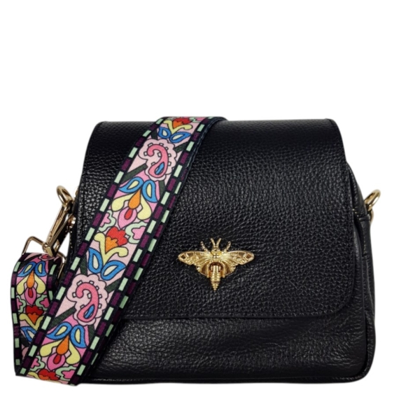 Италианска чанта от естествена кожа- Selin Blue 11771