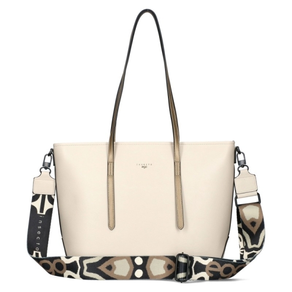 Бежови остри обувки на удобен широк ток- Greis Beige 11707