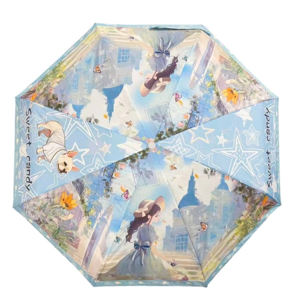 Дамски чадър- Sweet & Candy Blue 11840