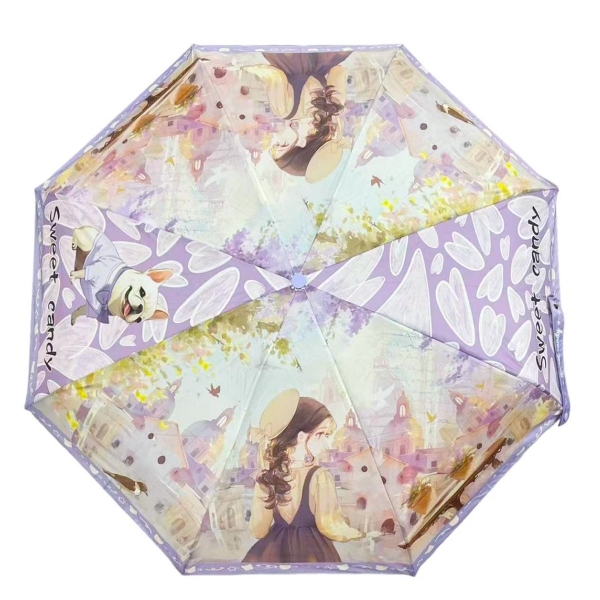 Дамски чадър- Sweet & Candy Purple 11841