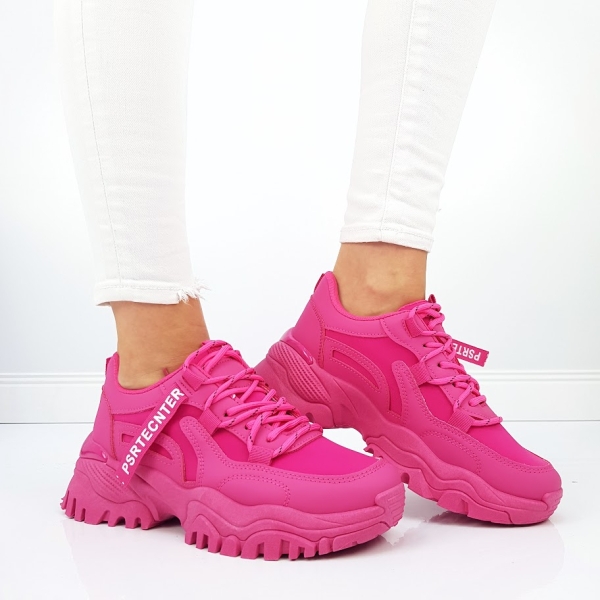 Цикламени дамски маратонки- Sindi 11853