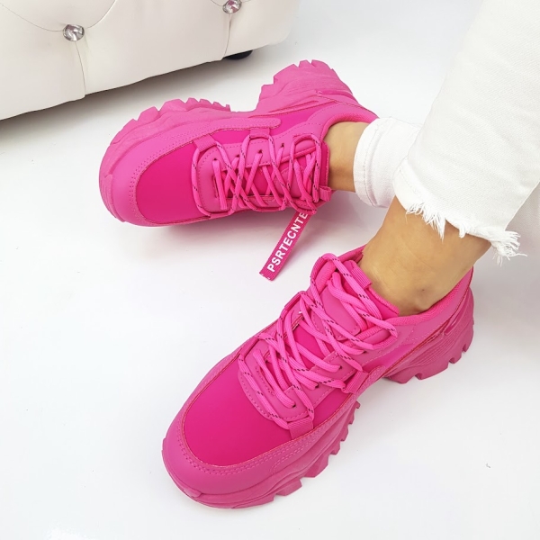 Цикламени дамски маратонки- Sindi 11853