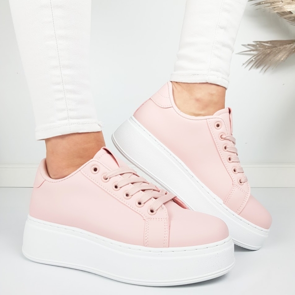 Розови дамски кецове- Frea Pink 11861