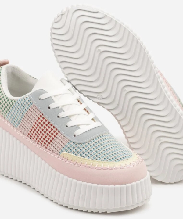 Цветни дамски кецове на платформа- Nansi 11870