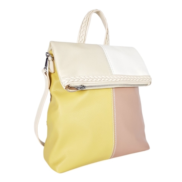 2 в 1 чанта-раница с капак- Amanda Beige 11895