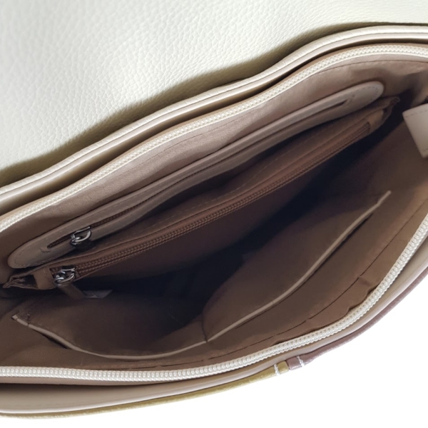 2 в 1 чанта-раница с капак- Amanda Beige 11895