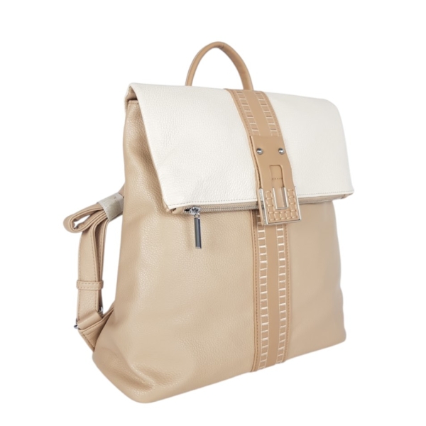 2 в 1 чанта-раница с капак- Stella Beige 11898