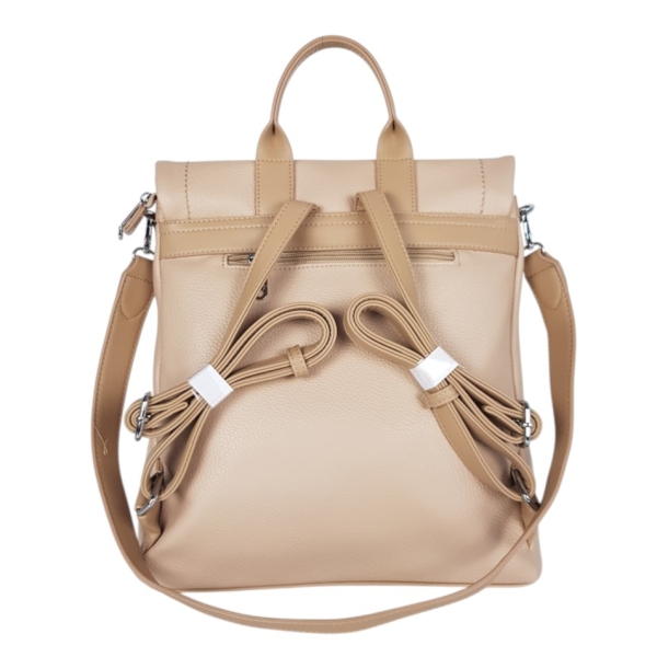 2 в 1 чанта-раница с капак- Amanda Beige 11901