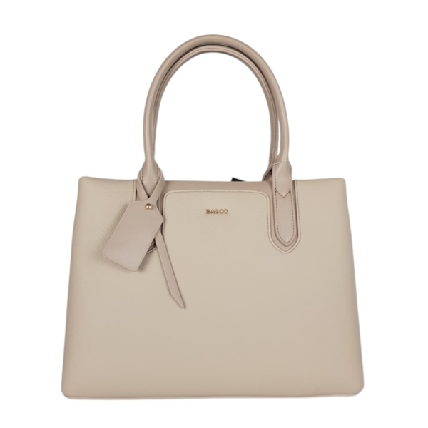 Твърда дамска чанта в бежов цвят- Frea Beige 11902